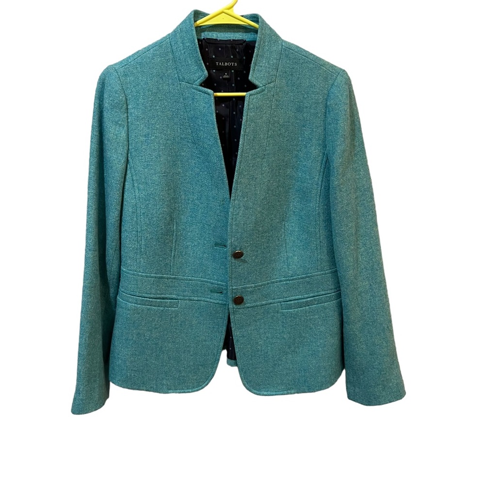 Women's Teal Blue Blazer by Talbots